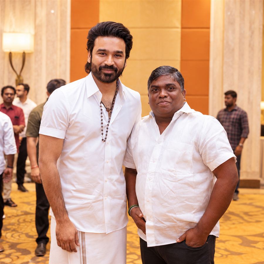 At an industry event with a leading actor